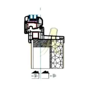 Fransa french fr monoblok kasa montaj damlalikli pencere kanat profili Agaoglu Egepen Deceuninck Gealan PVC pencere kapi sistemleri