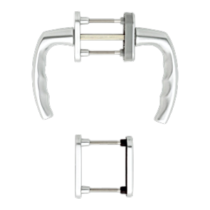 Hoppe atlanta aluminyum gümüş renk kapı kolu