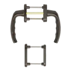 Hoppe atlanta aluminyum koyu kahve renk kapı kolu