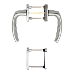 Hoppe atlanta aluminyum gümüş renk kapı kolu