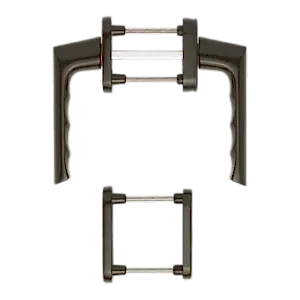 Hoppe brest aluminyum koyu kahve renk kapı kolu