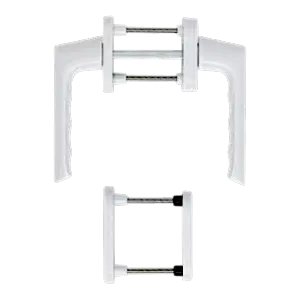 Hoppe brest aluminyum beyaz renk kapı kolu