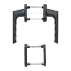 Hoppe brest aluminyum mat siyah renk kapı kolu