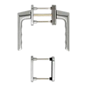 Hoppe brest aluminyum gümüş renk kapı kolu