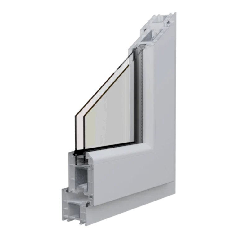 Egepen deceuninck, everestmax 60mm serisi beyaz renkli PVC pencere ve kapı profili