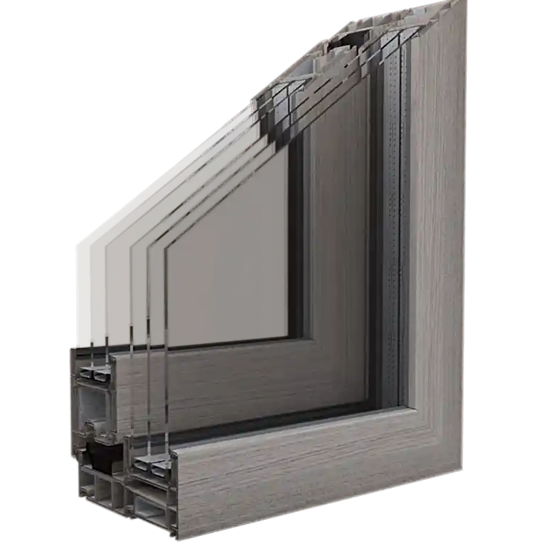 Egepen deceuninck, legend sürme serisi budaklı winchester renkli pvc pencere ve kapı profili