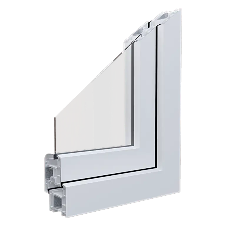 Egepen deceuninck, maestro rebel 60mm serisi beyaz renkli pvc pencere ve kapı profili