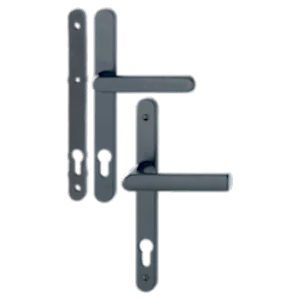 Hoppe hamburg aluminyum mat siyah renk kapı kolu