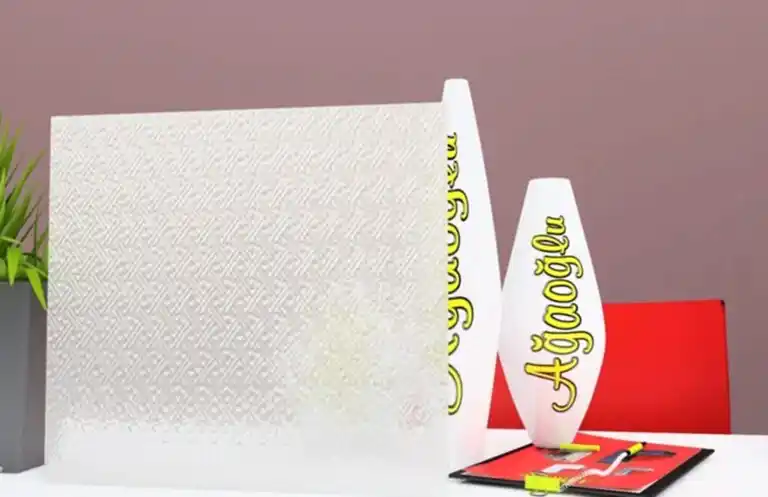 Hasır Dekoratif Buzlu Cam