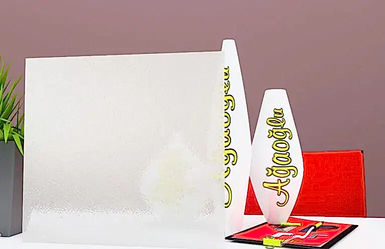 Mandalin Dekoratif Buzlu Cam