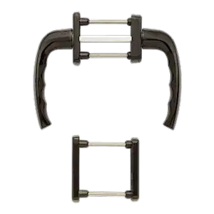 Hoppe newyork aluminyum koyu kahve renk kapı kolu