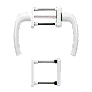 Hoppe newyork aluminyum beyaz renk kapı kolu