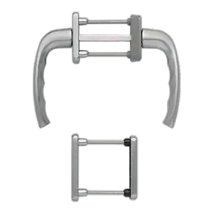 Hoppe newyork aluminyum gümüş renk kapı kolu