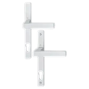 Hoppe toulon aluminyum beyaz renk kapı kolu