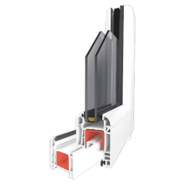 WinLIFE 60mm serisi beyaz renkli pvc pencere ve kapı profili