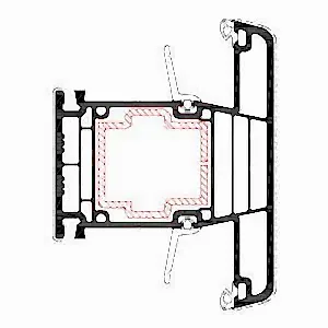 Orta Kayıt T Kasa Pvc pencere Profili Agaoglu Egepen Deceuninck Gealan PVC pencere kapi sistemleri