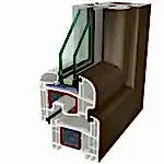 Rovere rustico Folyo Kaplama Agaoglu WinLIFE Gealan Pvc Pencere Kapi Sistemleri