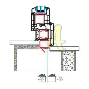T kasa kapi ice acilim montaj detayı Agaoglu Egepen Deceuninck Gealan PVC pencere kapi sistemleri