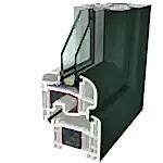 Verde Ral 6009 Folyo Kaplama Agaoglu WinLIFE Gealan Pvc Pencere Kapi Sistemleri