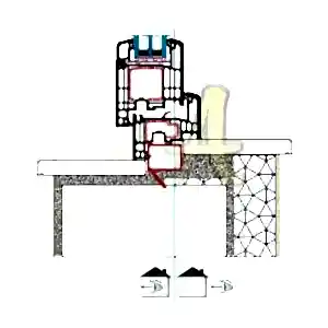 Z kasa ice acilim kapı montaj detayı Agaoglu Egepen Deceuninck Gealan PVC pencere kapi sistemleri